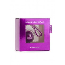 Фиолетовый вагинальный шарик Pleasure Ball Deluxe